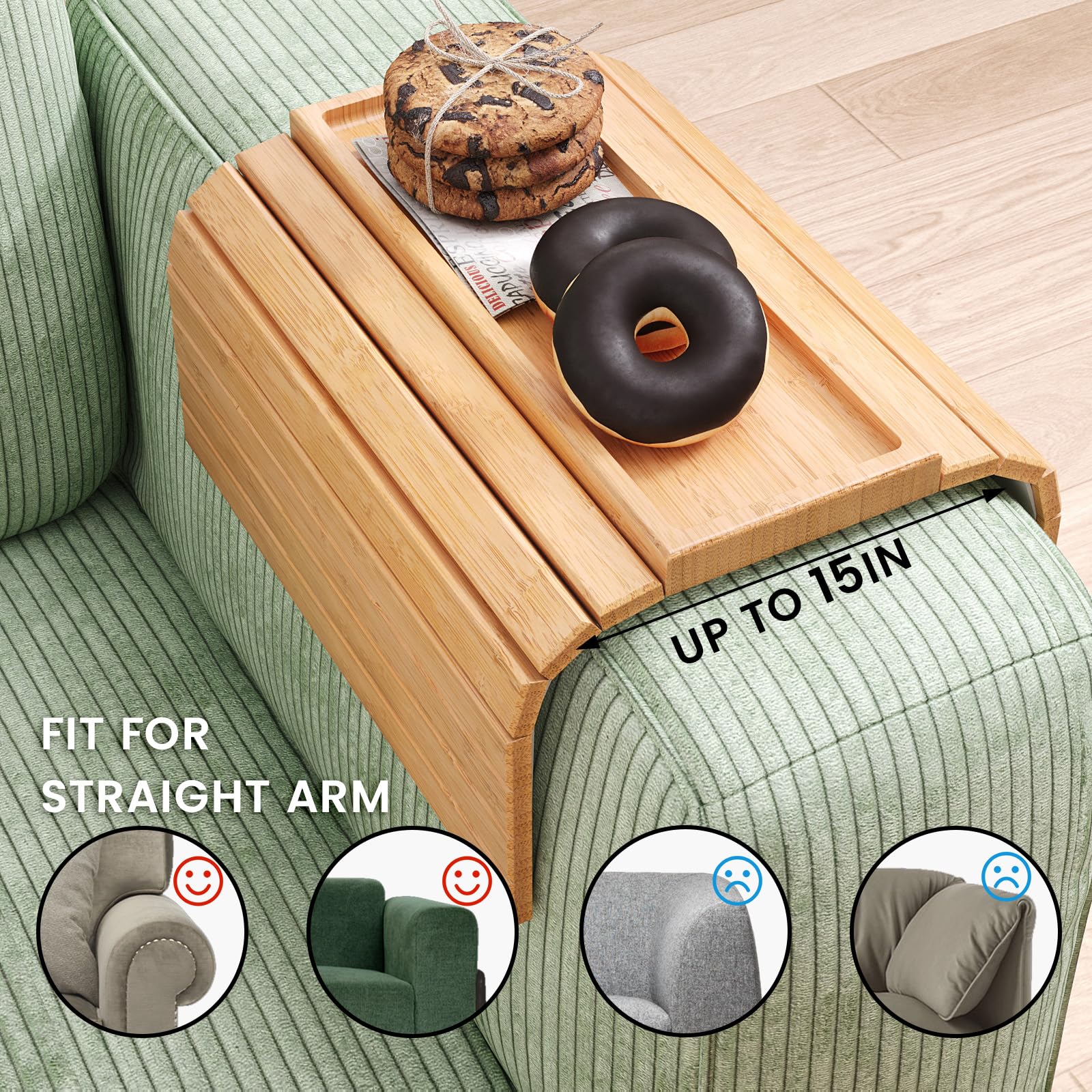 Danfoxer tray folds flat for quick storage when not in use.
