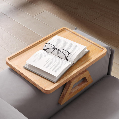 Danfoxer sofa tray non-slip pads prevent tipping on plush furniture.