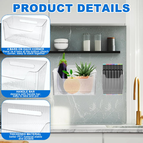 DANHMAO adhesive hanging bin secured on a flat surface for clutter-free space.