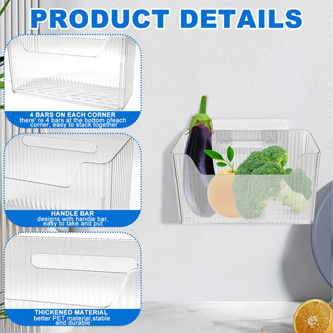 DANHMAO large-capacity clear bin ideal for pantry items and easy access