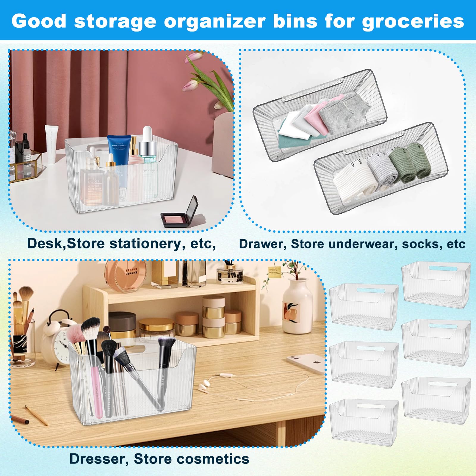 DANHMAO PET plastic bin is durable and easy to wipe clean