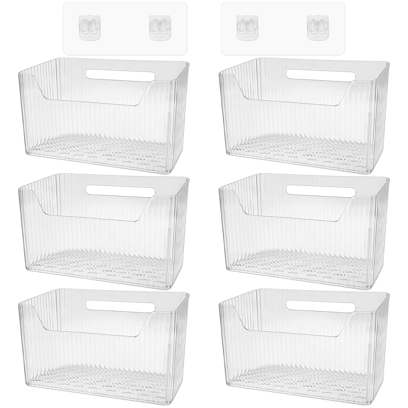 DANHMAO wall-mounted clear bin for bathroom storage with large capacity