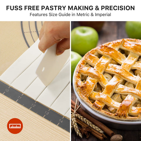 DANIA and DEAN baking mat ready for multiple uses like pastry, pizza, and more.