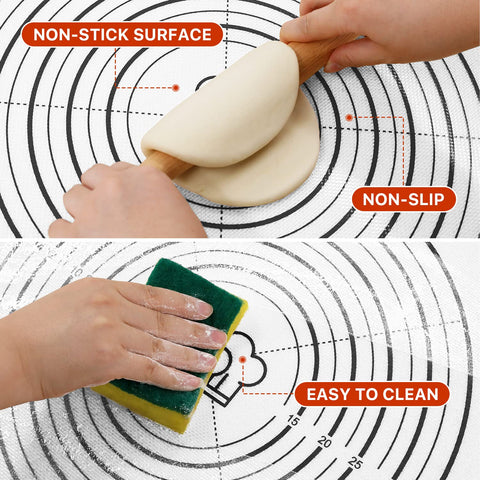 Dania & Dean pastry mat used for cookies with even spreading and minimal sticking