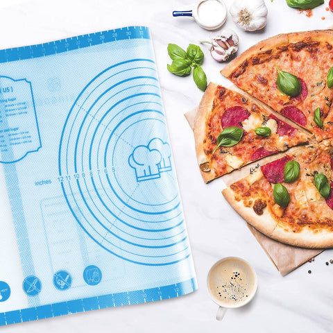 DANIA & DEAN pastry mat showing nonstick surface for easy dough release.