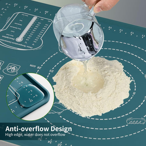 DANIA & DEAN thick baking mat with raised edge to contain spills.