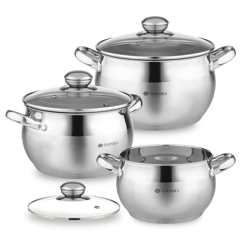 Daniks Classic 2-qt pot with lid shows compact versatility for sauces and sides.