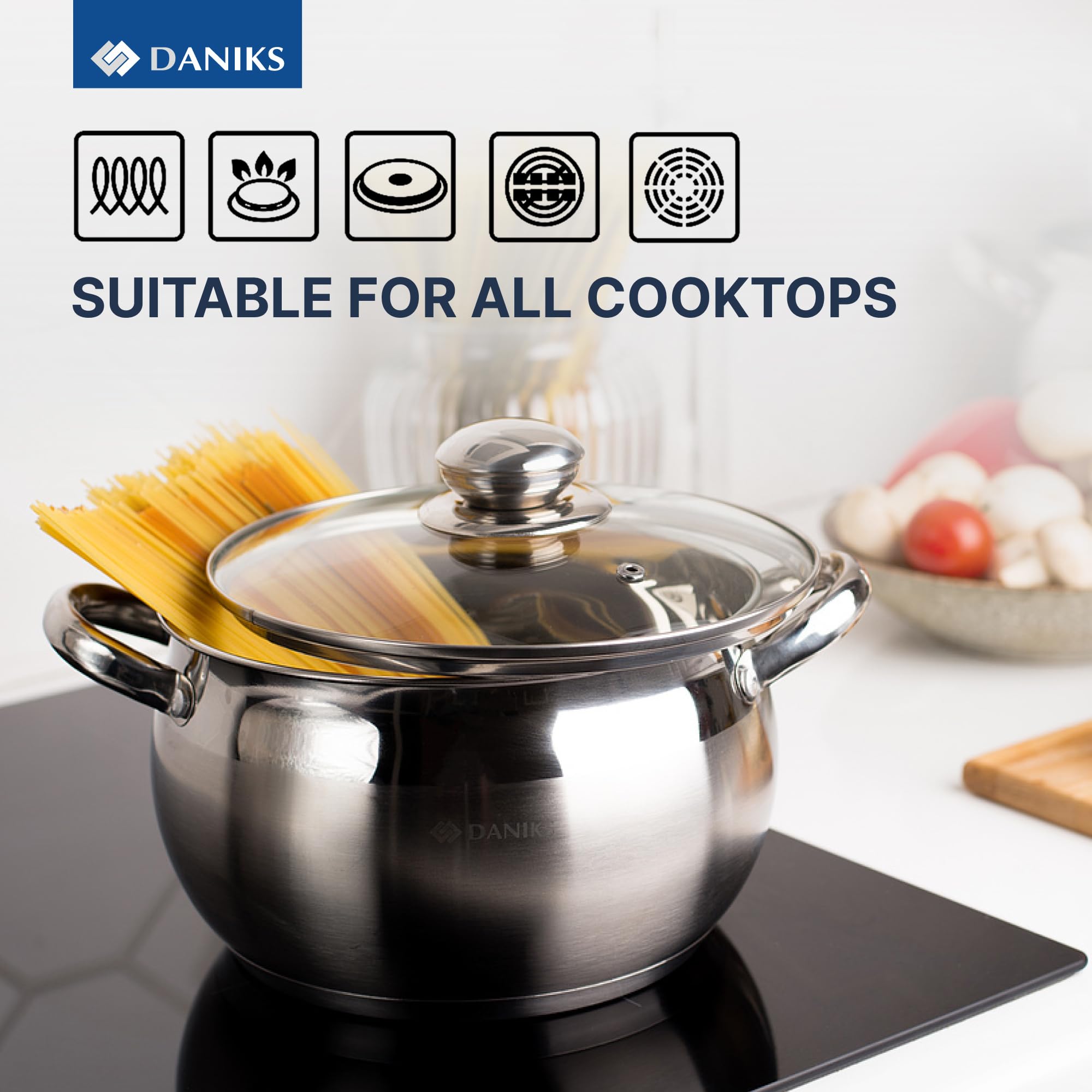 Daniks dishwasher-safe design for easy cleanup after meals.