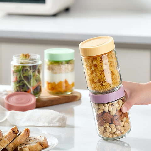 Danmu jars suitable for oats, yogurt, jam, nuts, and leftovers.