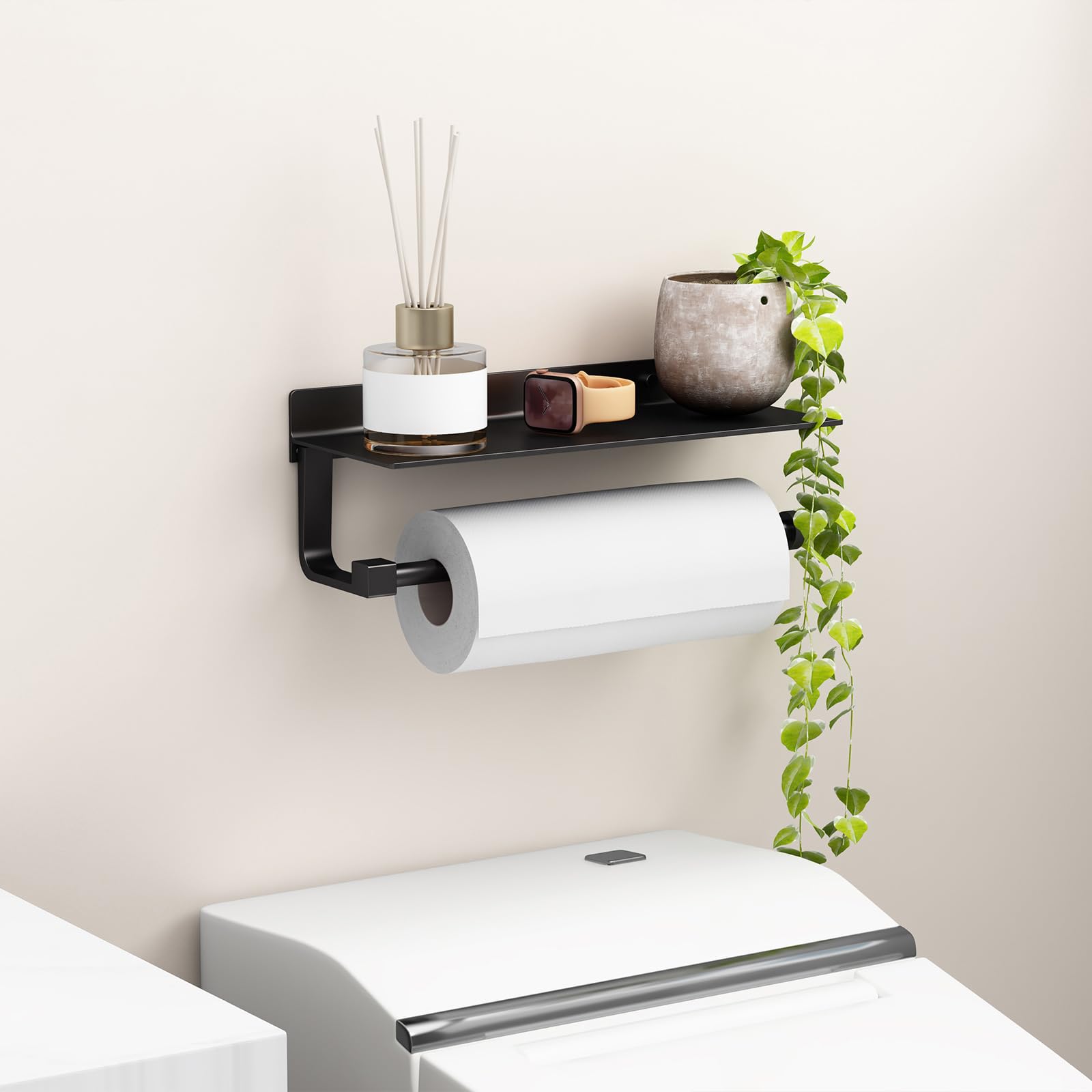 Space saving wall mounted design keeps countertops clear and organized.