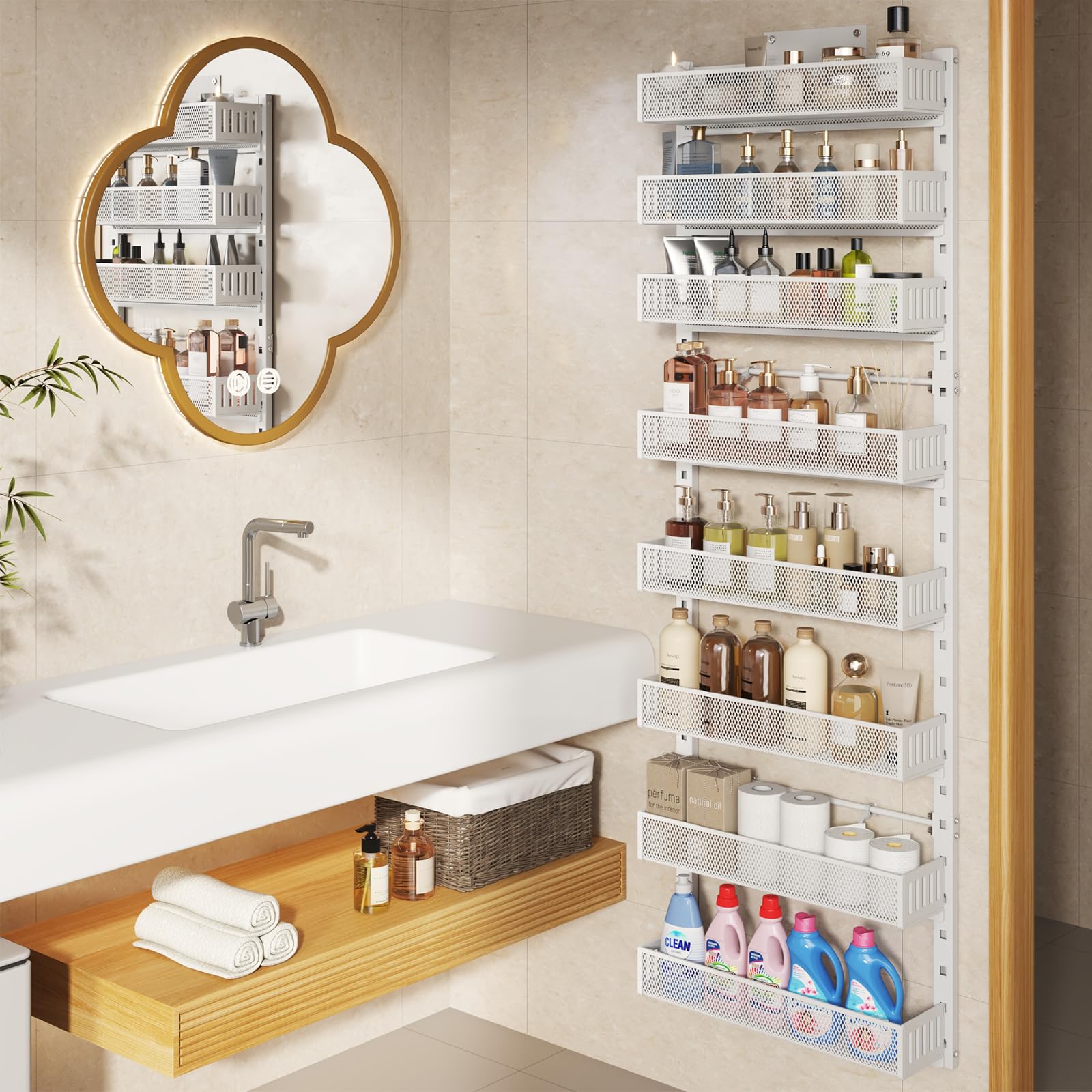 DAOTENGQL kitchen pantry organization for spices, snacks, and bottles