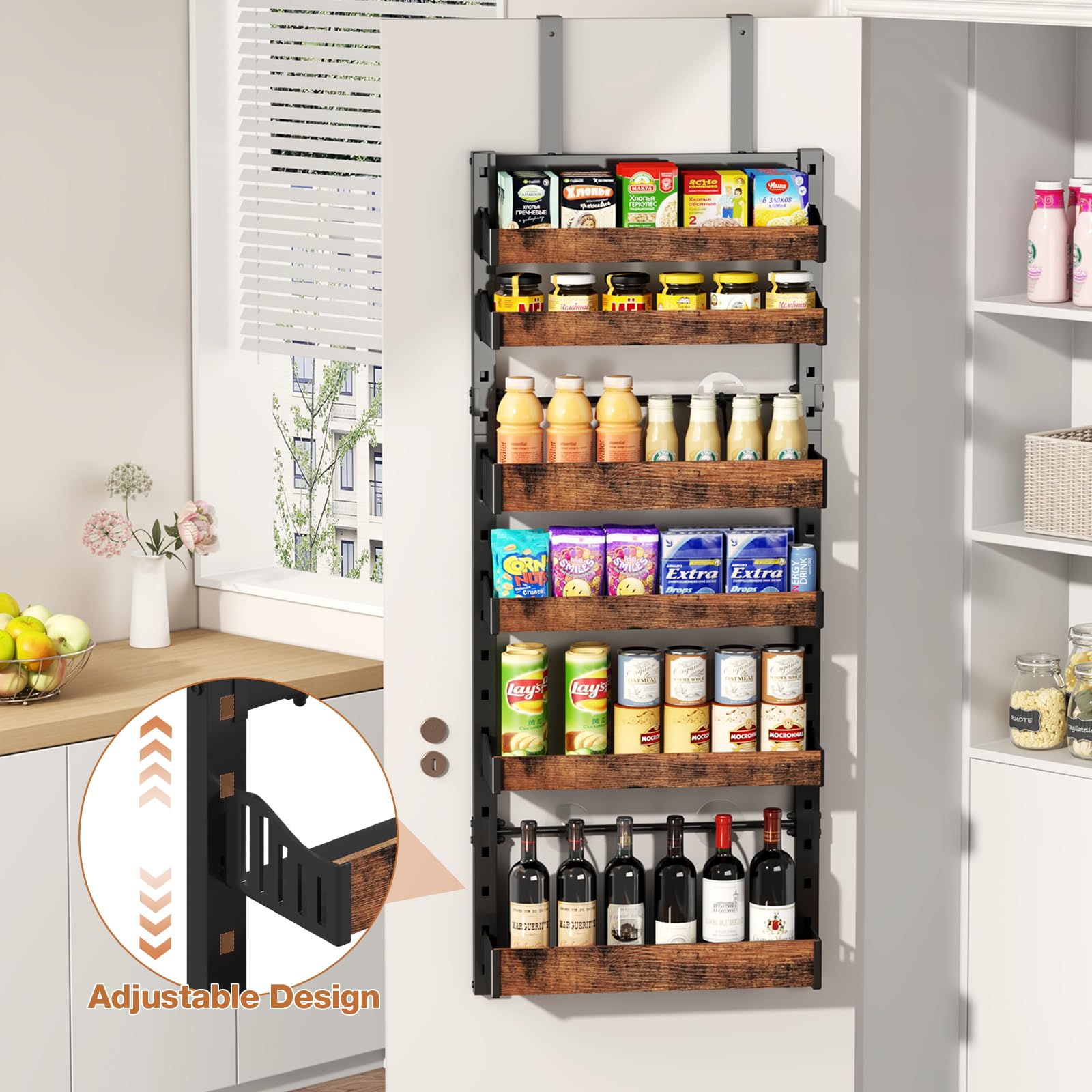 DAOTENGQL 2-in-1 design saves space behind doors and on walls.