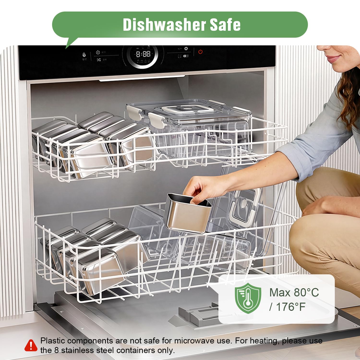 DAOTENGQL Snackle Box keeps fruits, veggies, and snacks neatly arranged.