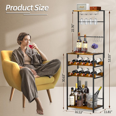 DAOUTIME corner mini-bar design in a compact kitchen corner