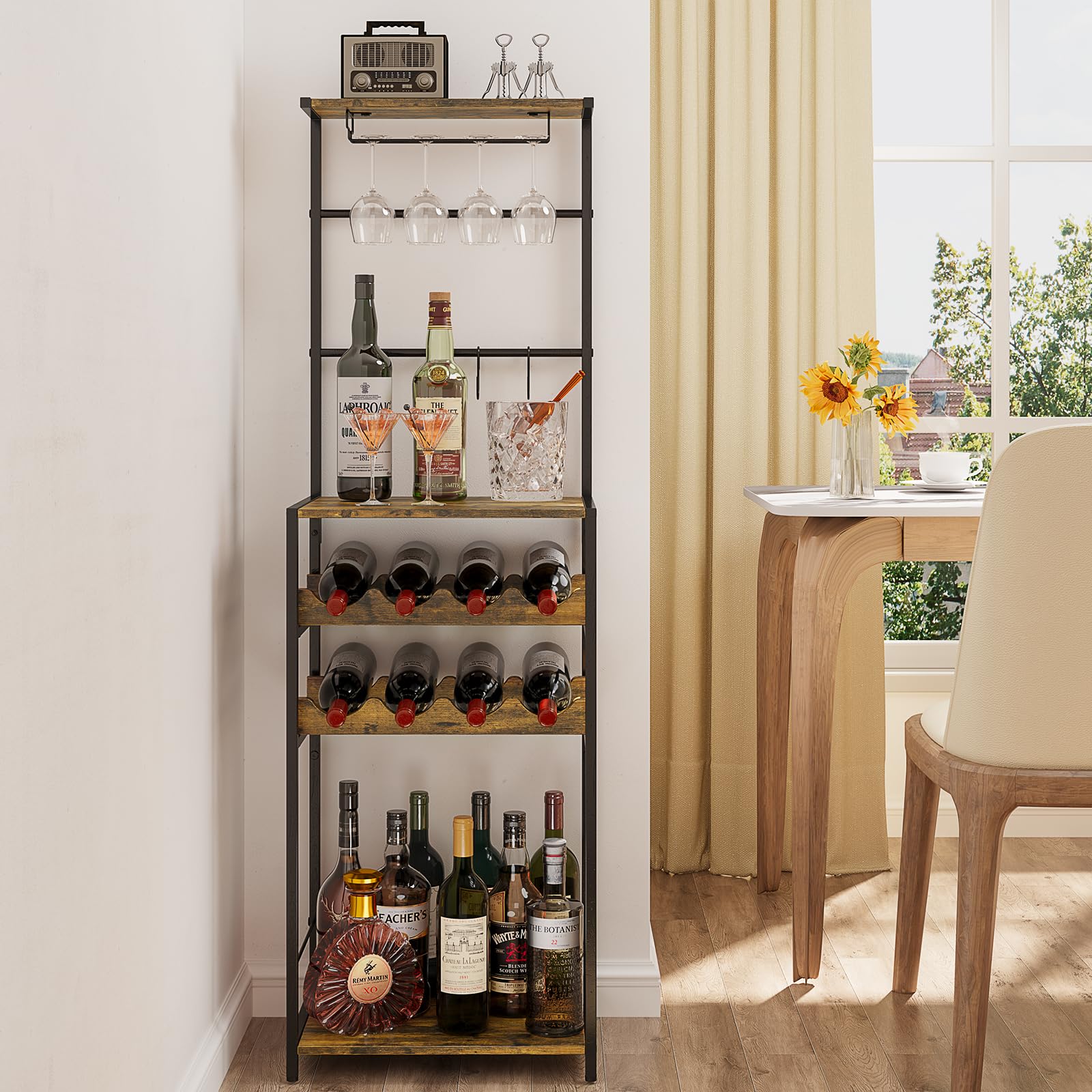 DAOUTIME wine glasses holder for easy storage and access