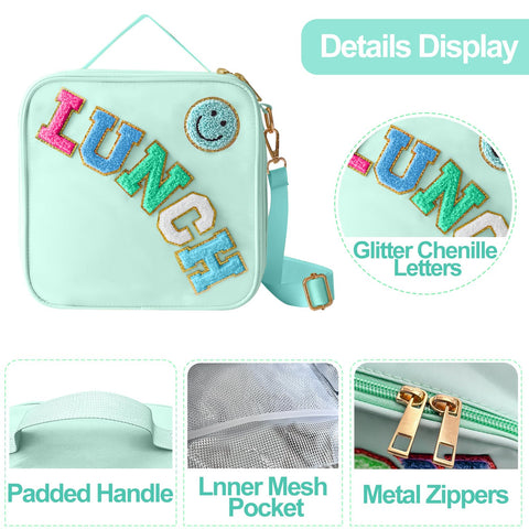 Dark Swan lunch bag interior insulated to help keep meals fresh