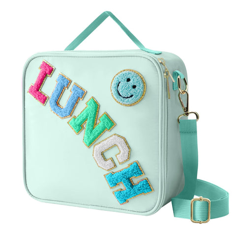Dark Swan lunch bag with a smiley face design for a cheerful daily vibe