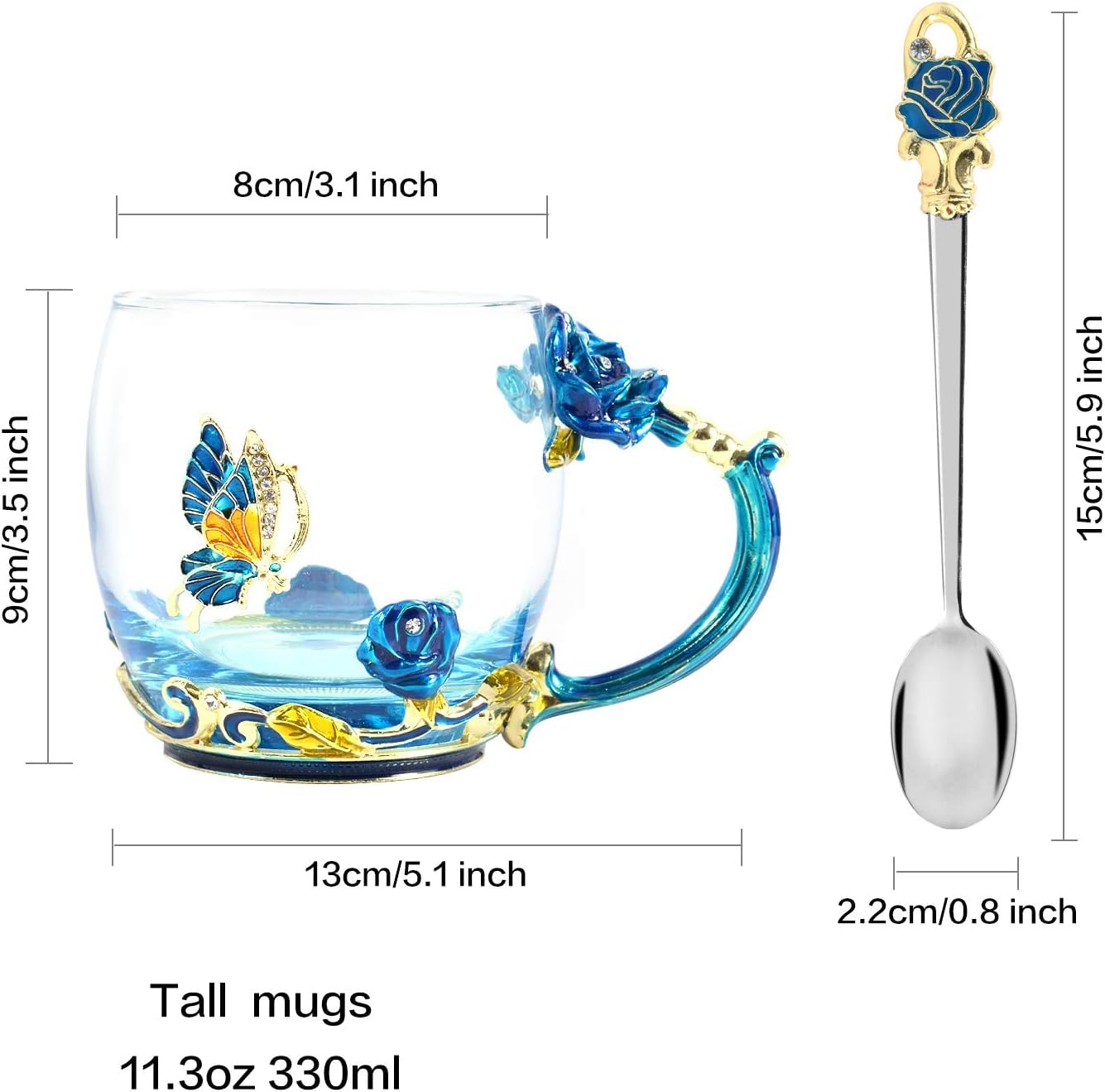 DasFly mug suitable for hot and cold beverages for everyday use