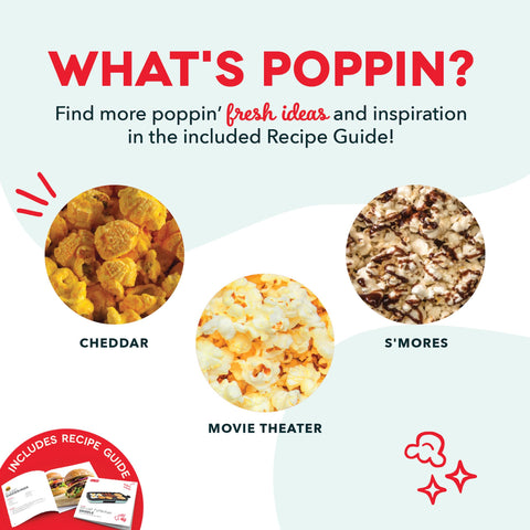 DASH Fresh Pop popcorn maker full bowl of fluffy popcorn.
