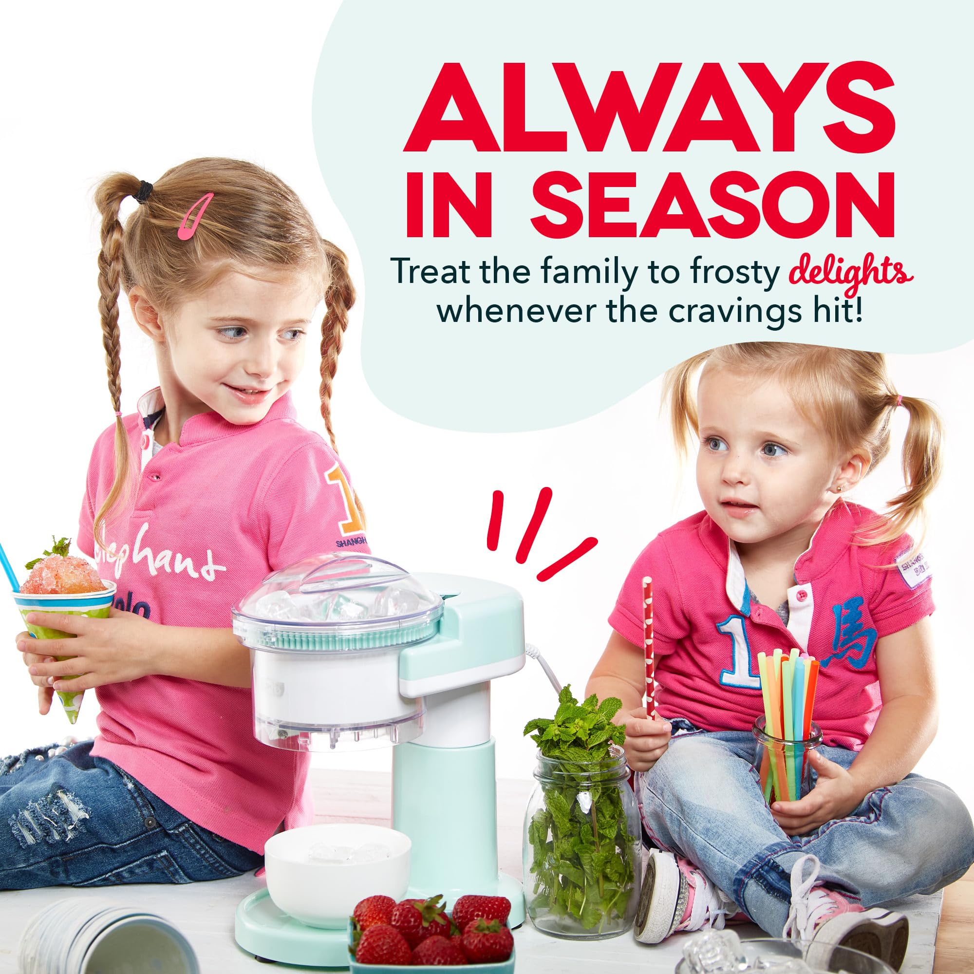 Dash Shaved Ice Maker features easy-clean design for fast cleanup after gatherings.