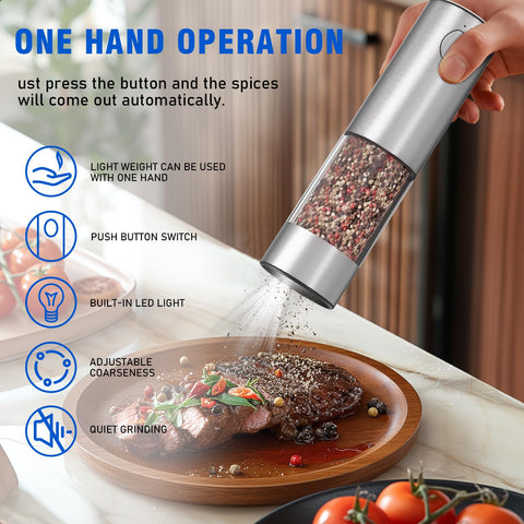 Daslich grinder transparent container shows refill level clearly