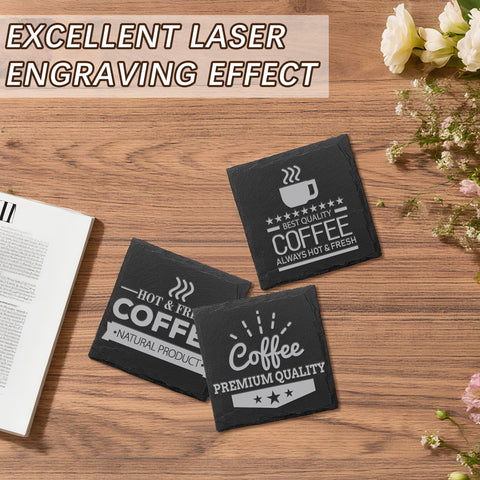 DASSNANE bulk slate coasters for events and parties