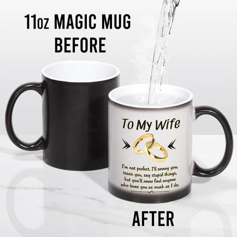 DasyFly Wife mug with print reveal on both sides for each sip