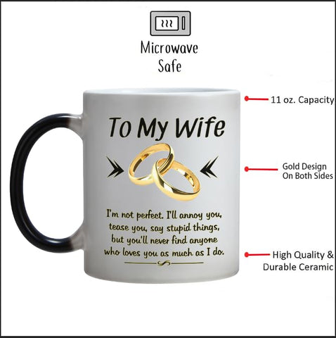 DasyFly wide-mouth mug with large C-handle for comfortable daily use