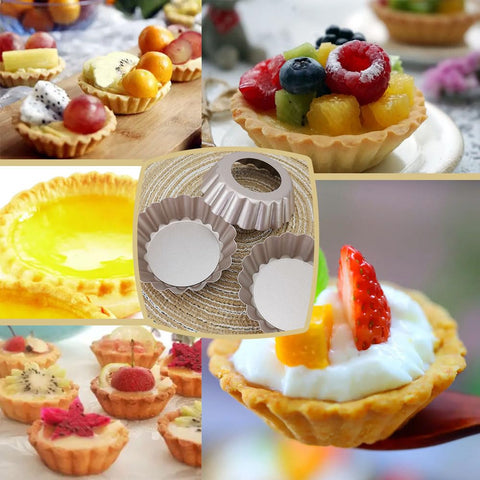 DATANYA 12-piece set packaging showing compact, ready-to-use tart pan assortment