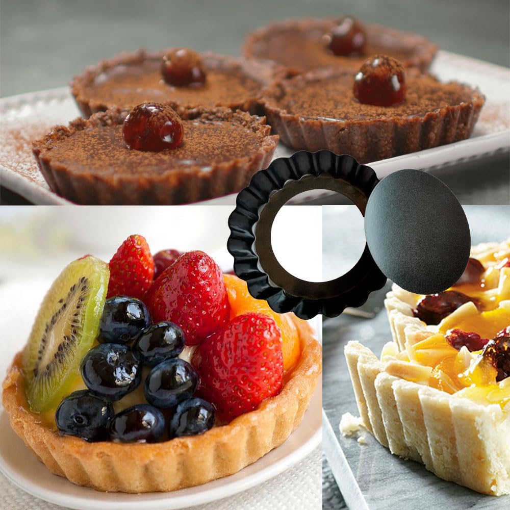 DATANYA dishwasher-safe mini tart pans for quick cleanup