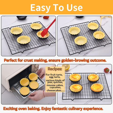 DATANYA mini tart pans dishwasher safe for quick cleanup.
