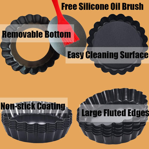 DATANYA fluted-edge tart pan design adds decorative crusts