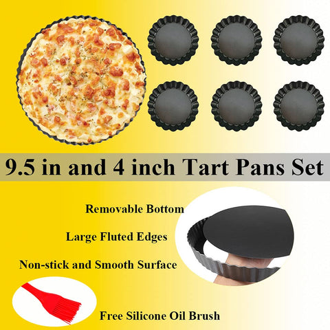 DATANYA pans ideal for quiches, pies, and fruit tarts