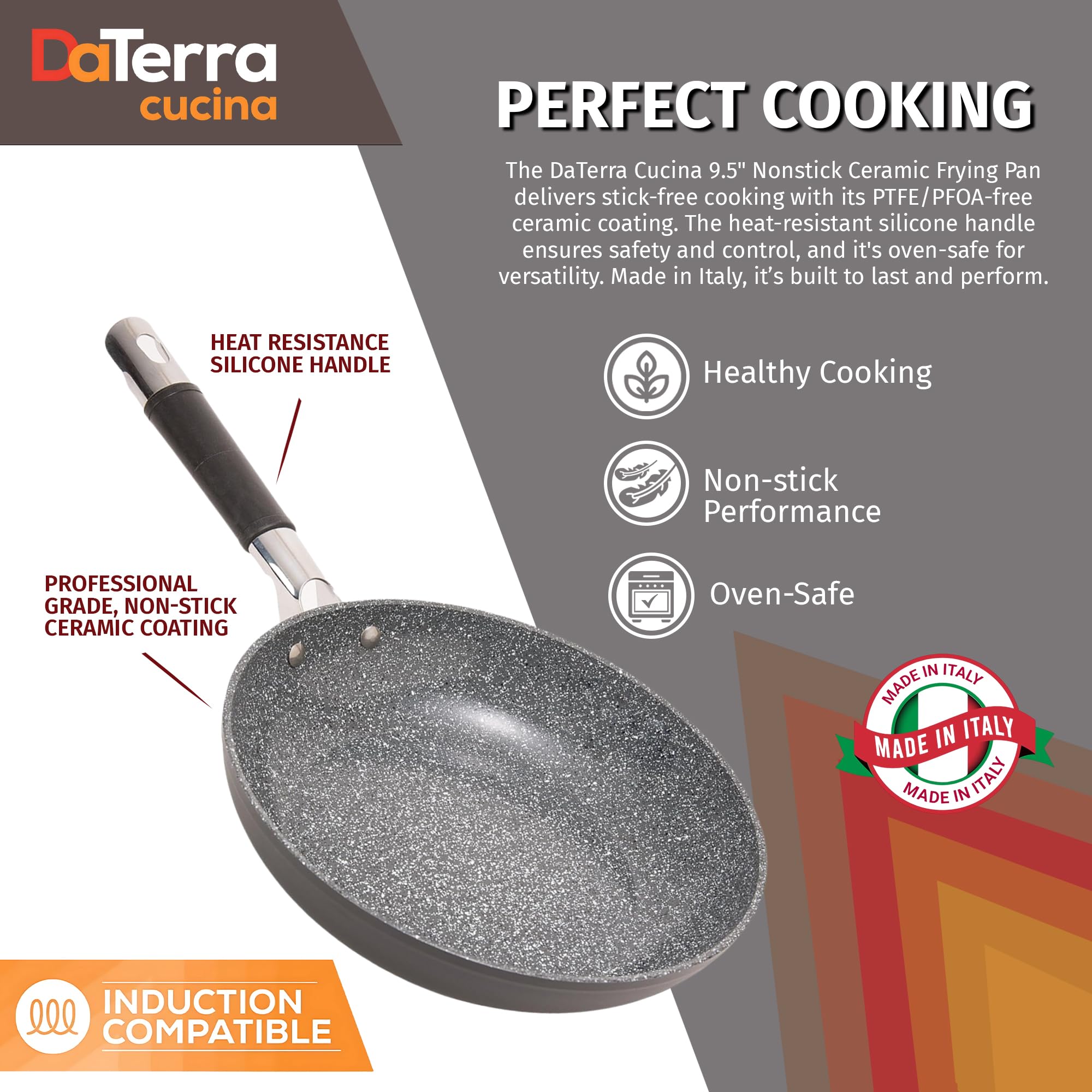 DaTerra Cucina induction-safe frying pan works on any stovetop