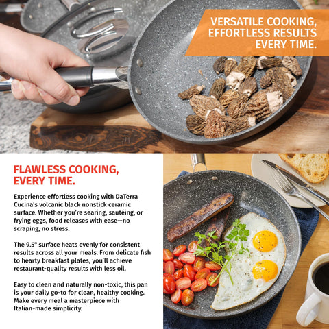 DaTerra Cucina lightweight ergonomic handle stays cool during use