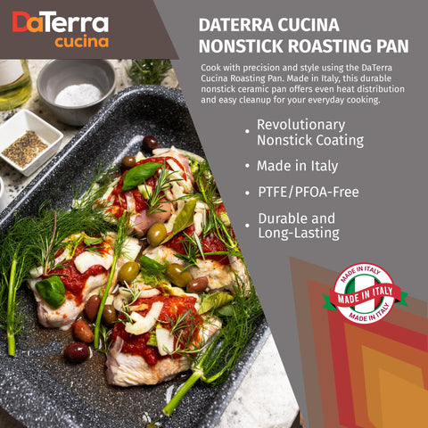 DaTerra Cucina PTFE- and lead-free surface supports safer cooking.