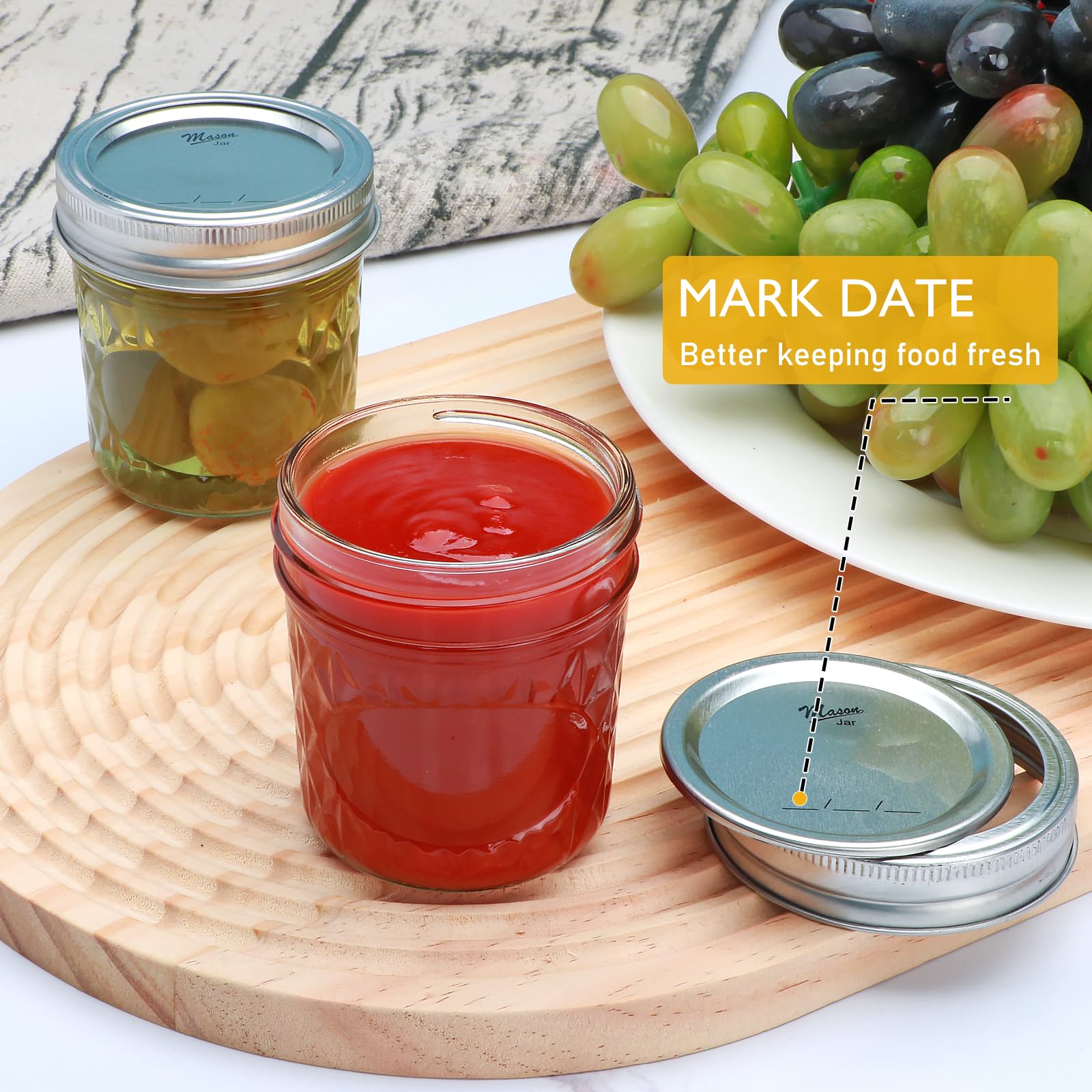 Datttcc 6 oz mason jar 30-pack ideal for gifting and storage.