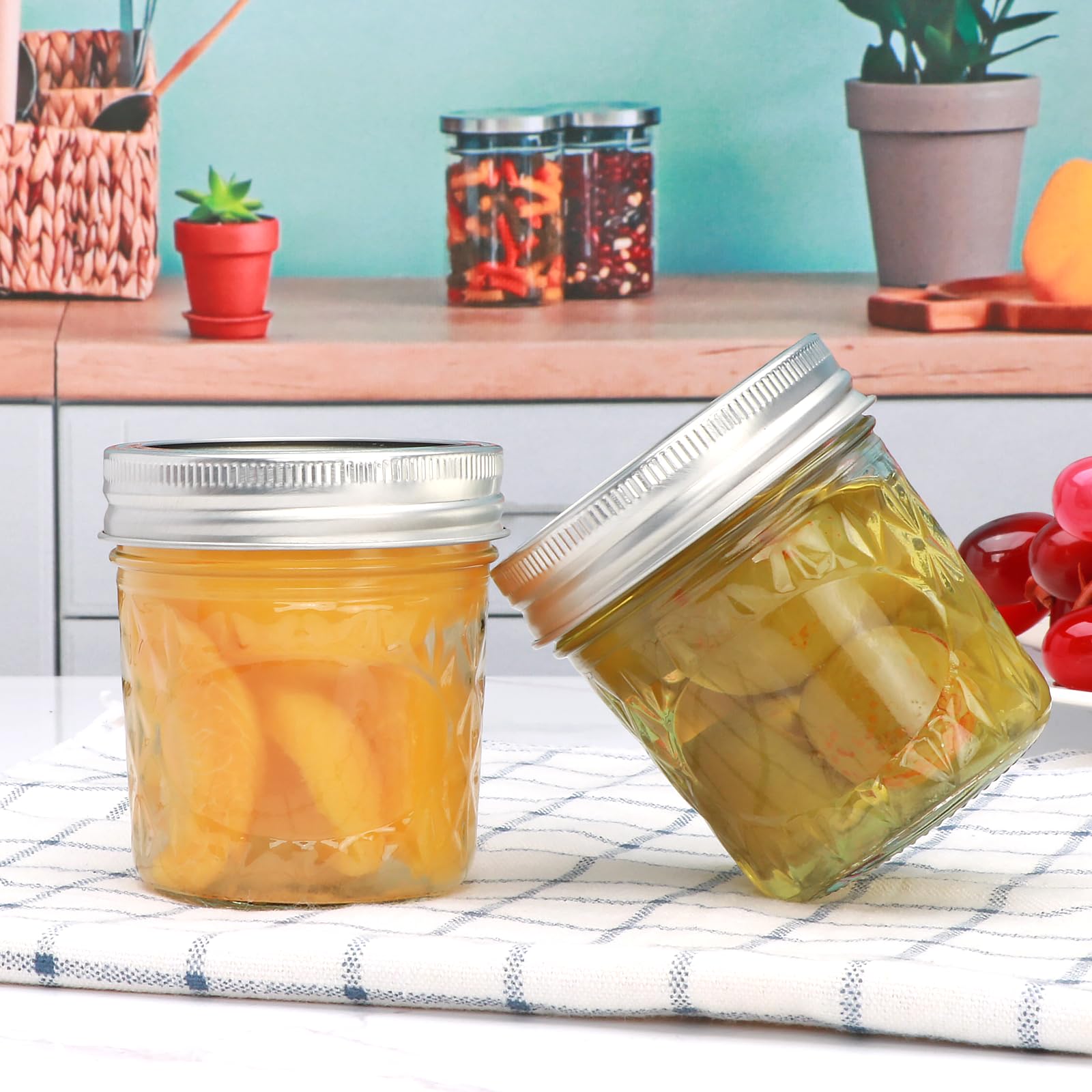 Datttcc 6 oz mason jar DIY spice gifts for friends.