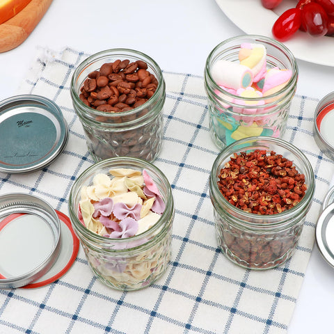 Datttcc 6 oz lid-close mason jar supports airtight sealing.