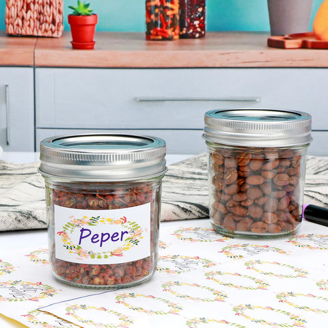 Datttcc rustic storage jars suit kitchen and bathroom organization