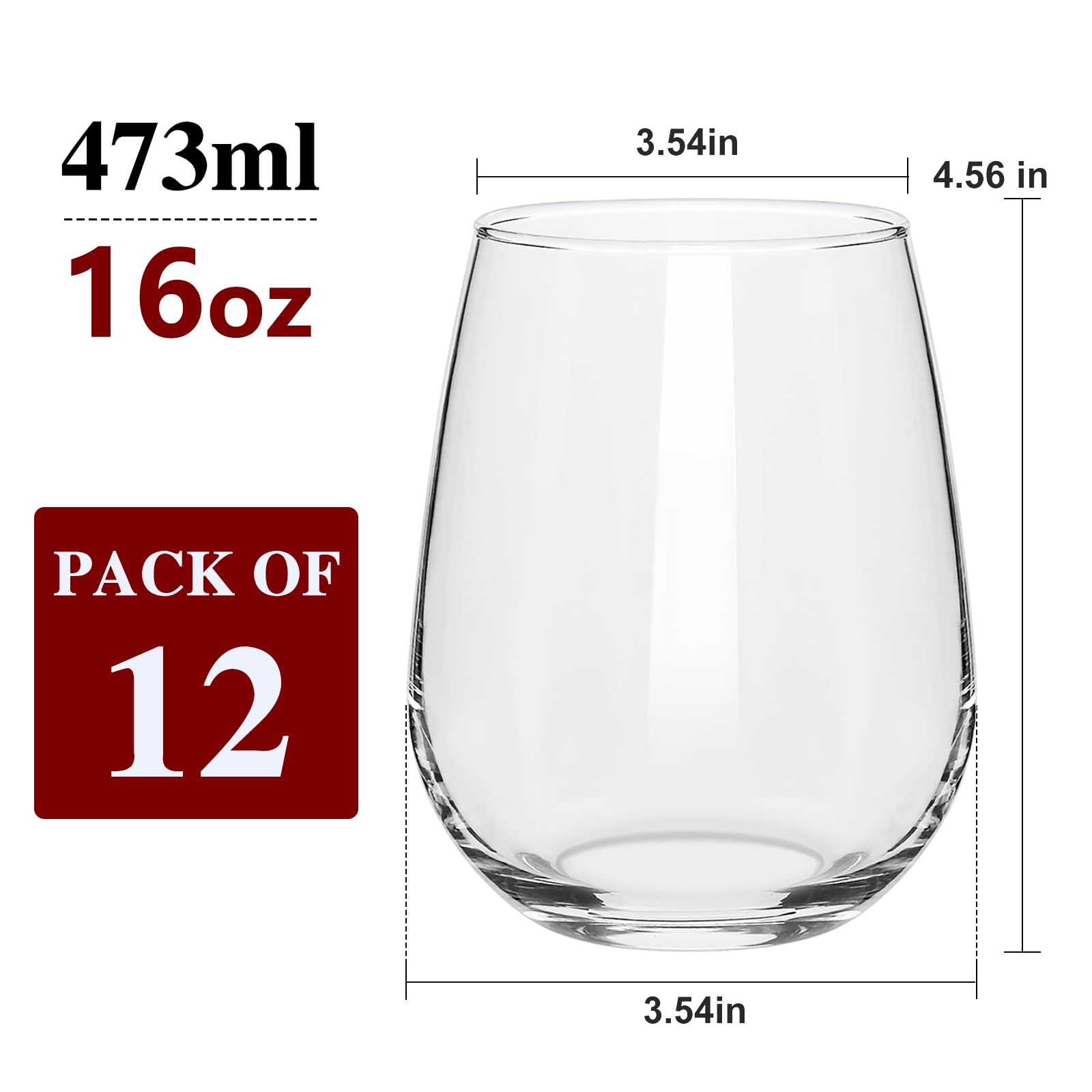 Datttcc 12-pack set ideal for banquets and large events