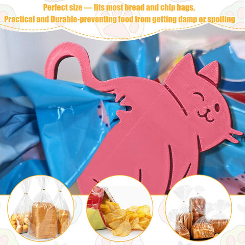 DAUCHVNY cat butt clip set offers reusable kitchen organization.