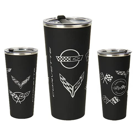 Davies Corvette C1-C8 tumbler with swivel lid stays hot or cold on the go.