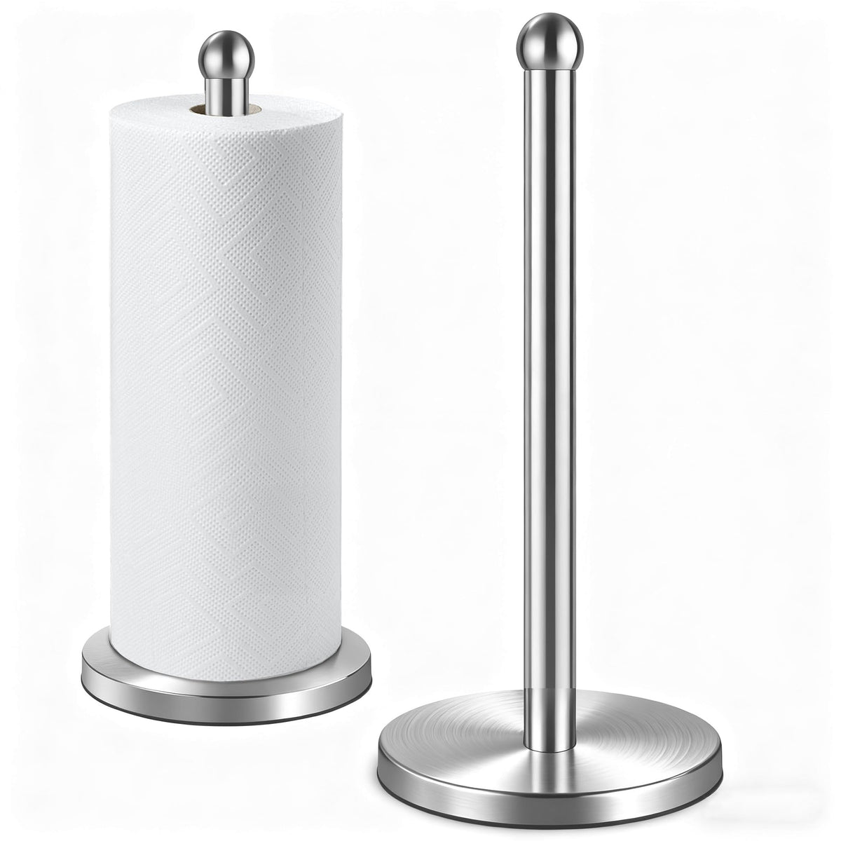DAWNER paper towel holder base keeps towels steady for quick tearing.