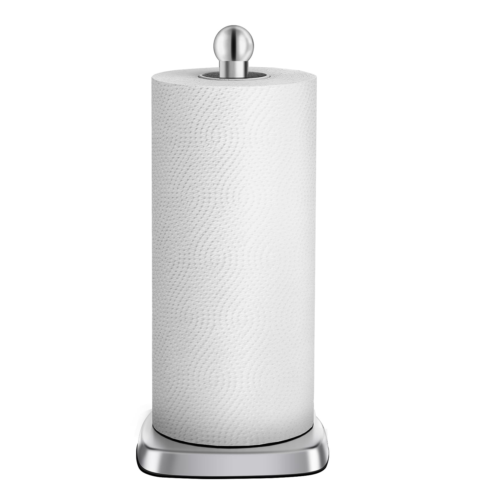 DAWNER SecureGrip stainless steel countertop stand demonstrates durable, reliable towel access.