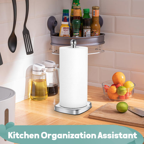 DAWNER SecureGrip tall-roll storage supports 12 inch rolls neatly.