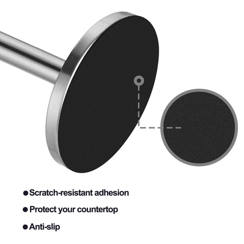 DAWNER stainless steel stand adds a sleek, durable touch to any counter.