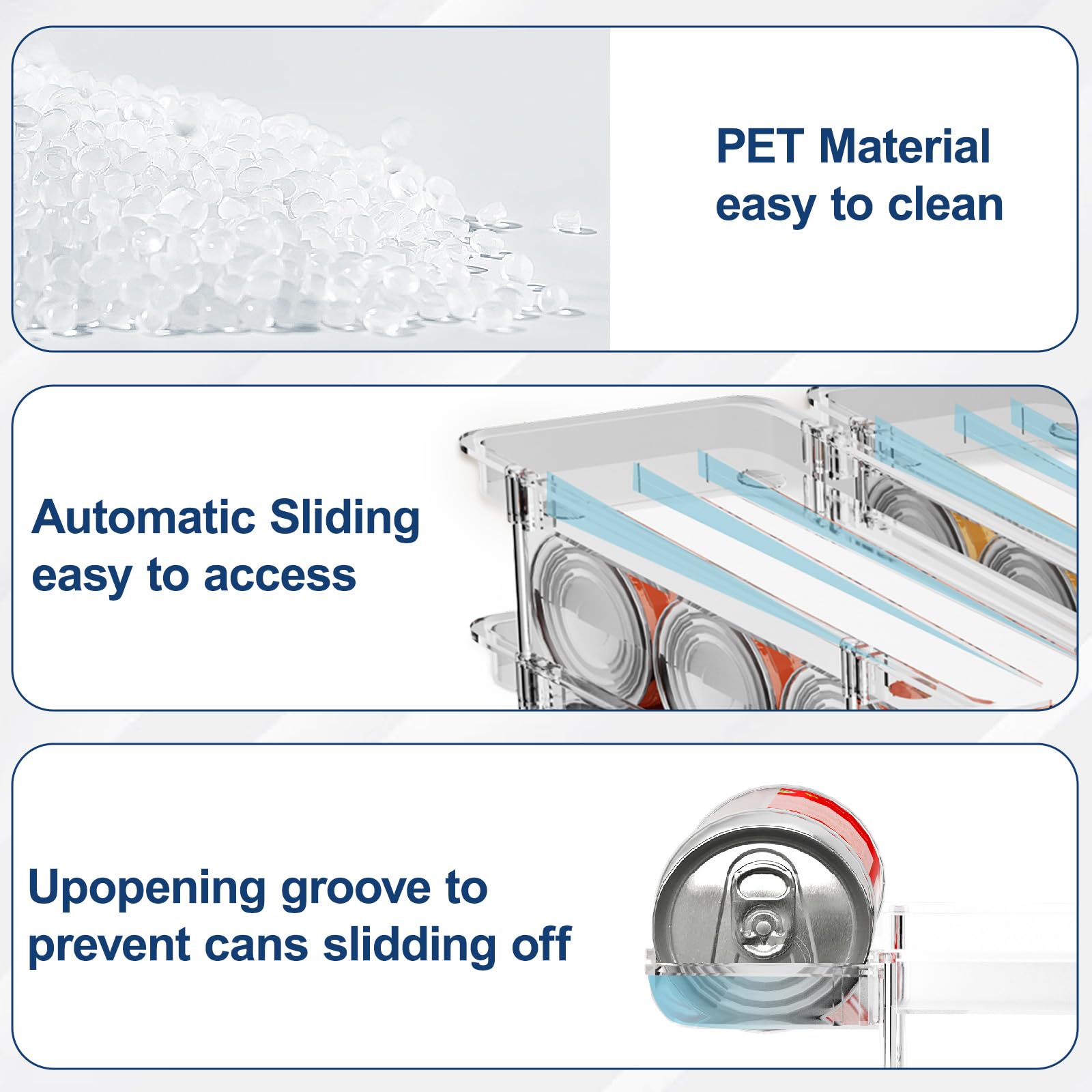 Dayacoco automatic rolling design aids front-can access without rummaging.