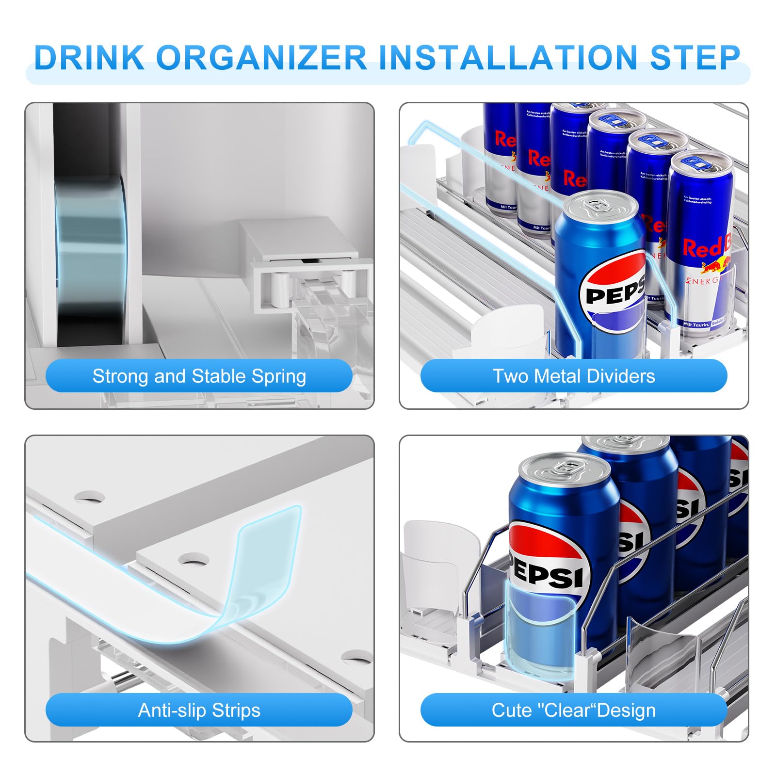 Dayacoco organizer anti-slip base helps prevent sliding.