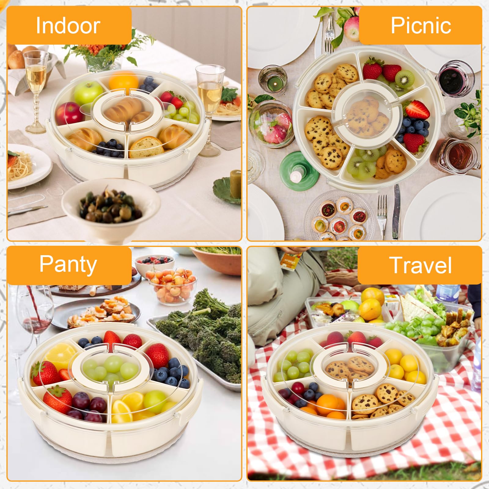 Dayacoco fridge-friendly snack tray fits compact storage